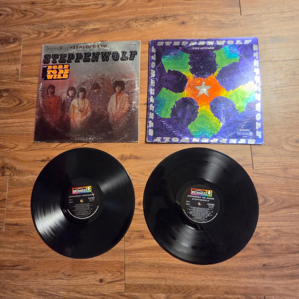 Lot of 2 Steppenwolf Self Titled Born To Be Wild, The Second Dunhill VG+ VG+/VG+